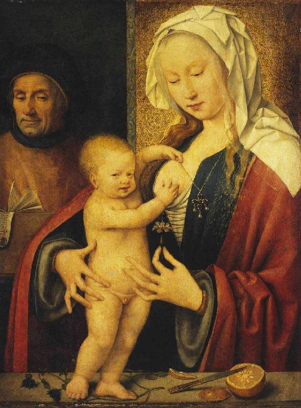 Joos van cleve The Holy Family France oil painting art